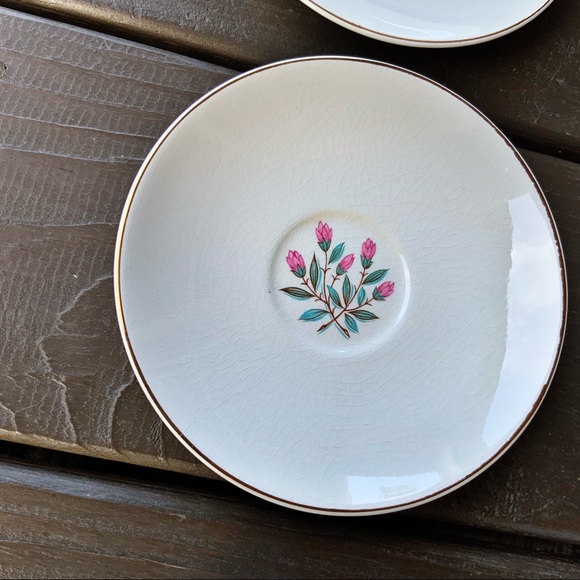 Vintage 1960s Wedgwood Pink Hope Teacups Saucers England Floral Rose Cottagecore - Picture 8 of 11